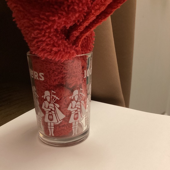 SEAGRAMS 100 Pipers Whiskey Scotch Shot Glass Hazel Atlas - Picture 4 of 4